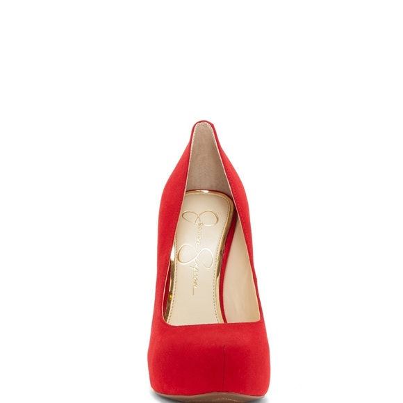 Parisah Platform Pump in Red Muse - Picture 2 of 7
